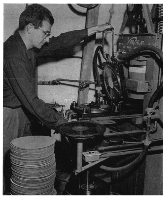 Ed Conley cutting polyester records